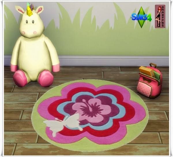  Annett`s Sims 4 Welt: Nursery Rugs Butterfly