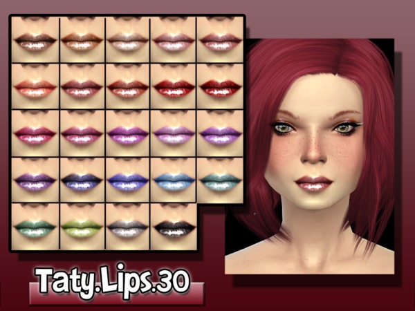  The Sims Resource: Lips 30 by Taty