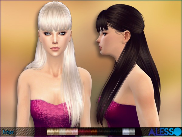  The Sims Resource: Alesso   Edge (Hair)