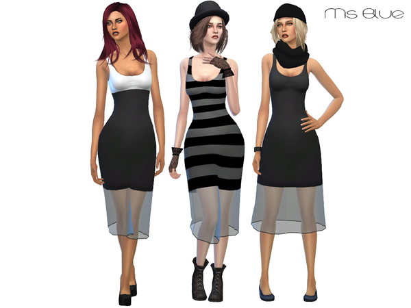 The Sims Resource: Siri dress by Ms Blue • Sims 4 Downloads