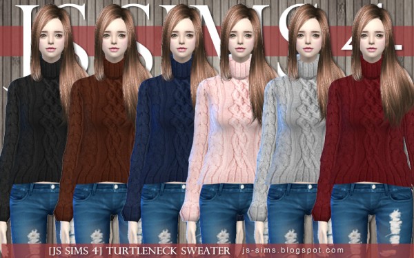  JS Sims 4: Turtleneck Sweater