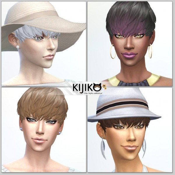  Kijiko: Short Hair With Heavy Bangs for Female