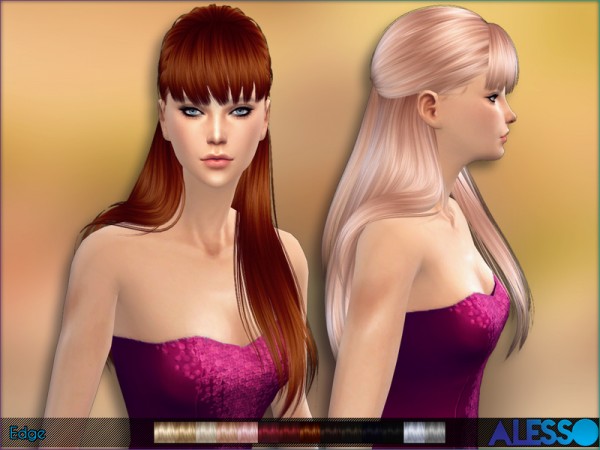 The Sims Resource: Alesso   Edge (Hair)