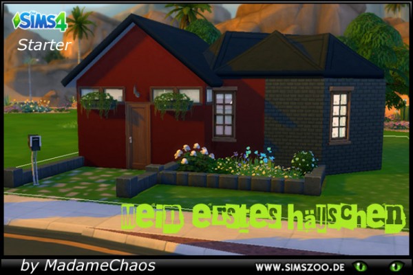  Blackys Sims 4 Zoo: Starter house by MadameChaos