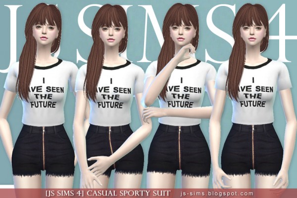 JS Sims 4: Casual Sporty Suit