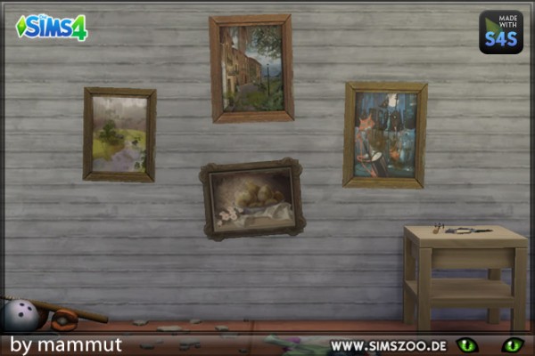  Blackys Sims 4 Zoo: Old paintings by Mammut
