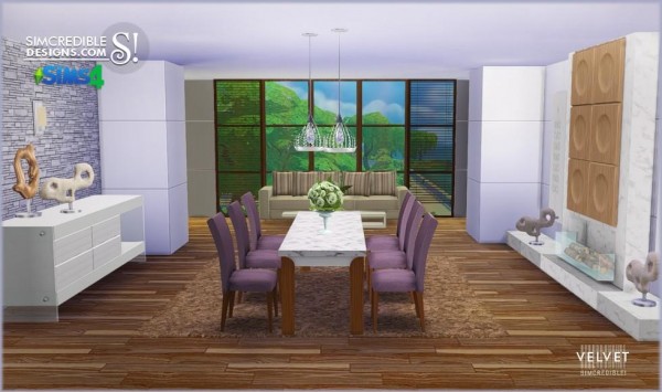  SIMcredible Designs: Velvet diningroom