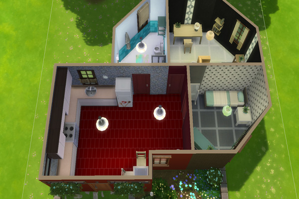 Blackys Sims 4 Zoo: Starter house by MadameChaos