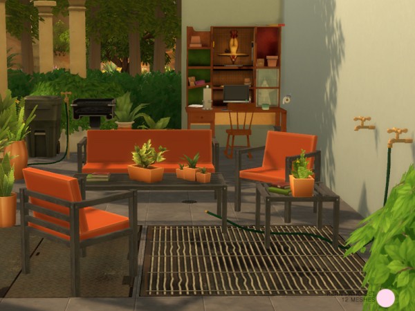 The Sims Resource: Kern Patio Set by DOT