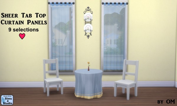  Sims 4 Studio: Sheer tab curtains