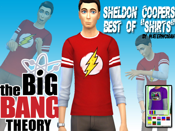  Akisima Sims Blog: Big Bang Theory – Sheldon Coopers Shirts