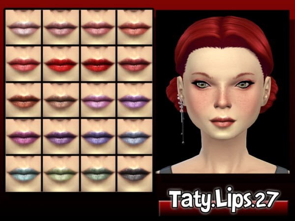  The Sims Resource: Lips 27 by Taty