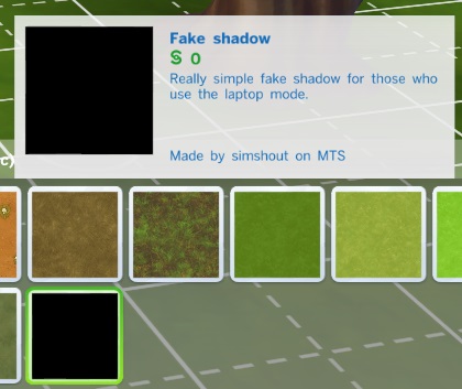  Mod The Sims: Fake shadows terrain paint by simshout