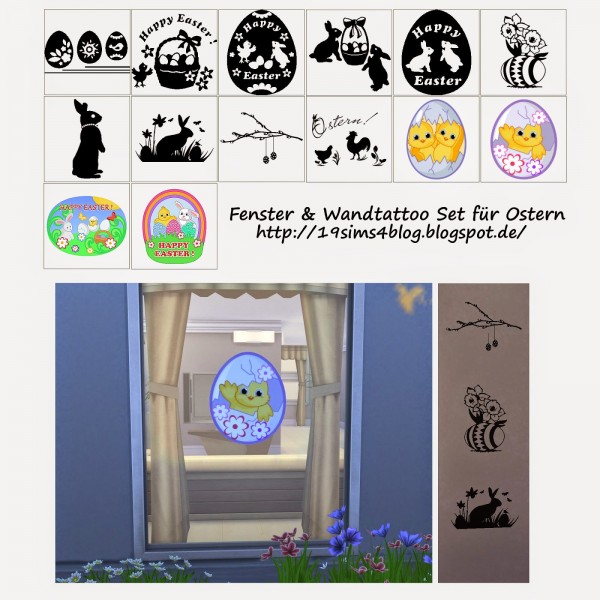  19 Sims 4 Blog: Window and wall stencils