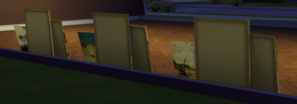  Mod The Sims: Stacks of Monet, Van Gogh and Degas Canvases by ironleo78