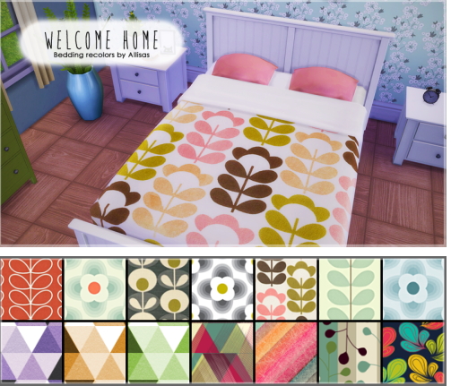  Allisas: Welcome Home   14 Bedding Recolors for double & single beds