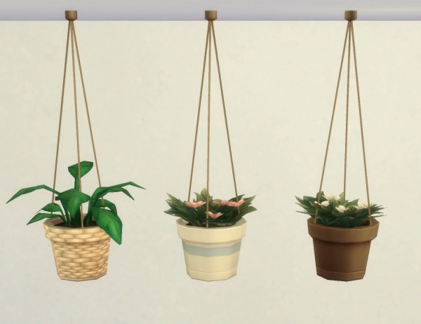  Mod The Sims: Modular Hanging Plants by plasticbox