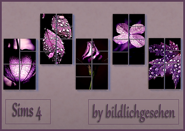  Akisima Sims Blog: Purple paintings
