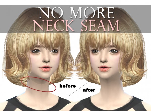  JS Sims 4: No More Neck Seam   25 CC Fixed