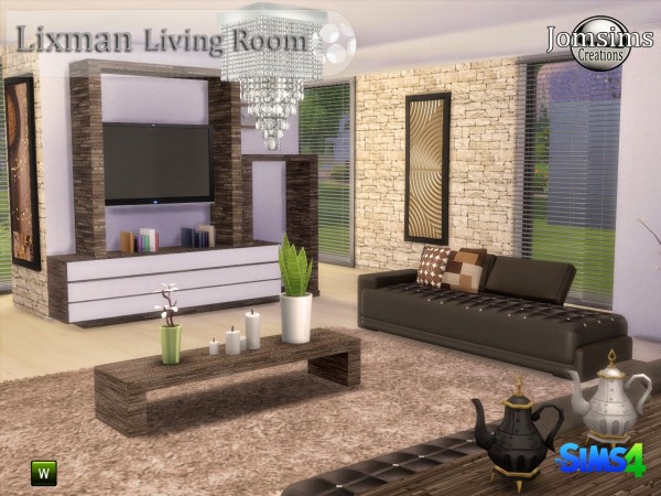  Jom Sims Creations: Lixman livingroom