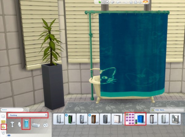  Mod The Sims: Shower Tub Set in 11 Seamless Patterns by wendy35pearly