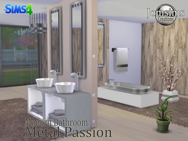  Jom Sims Creations: Room bath Metal Passion