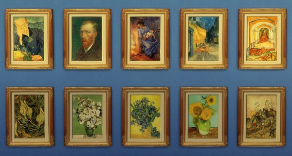  Mod The Sims: Vincent van Gogh 10 More Paintings by ironleo78