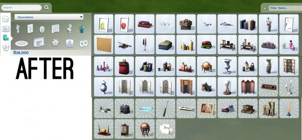  Mod The Sims: Reorganized Catalog by FakeHouses