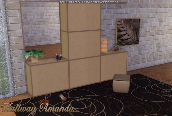  Sims Creativ: Hallway Amanda by HelleN