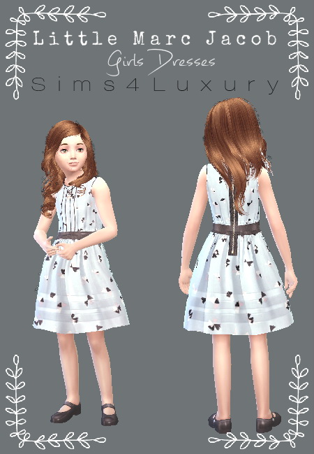  Sims4Luxury: Little Marc Jacob girl dress