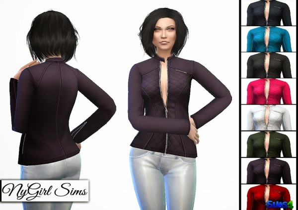  NY Girl Sims: Quilted Athletic Jacket