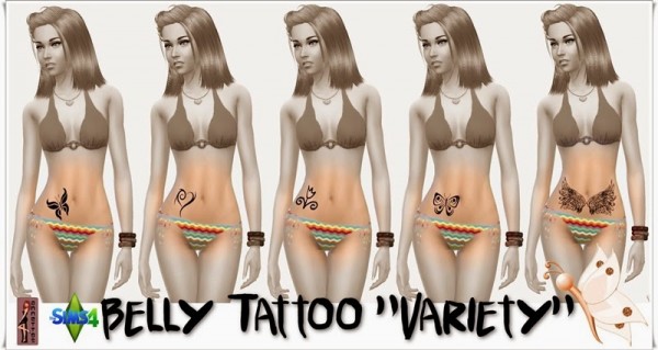  Annett`s Sims 4 Welt: Belly Tattoo Variety