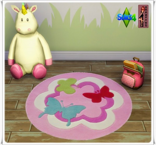  Annett`s Sims 4 Welt: Nursery Rugs Butterfly