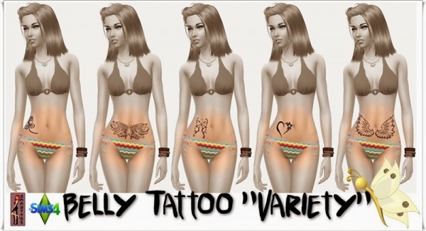  Annett`s Sims 4 Welt: Belly Tattoo Variety