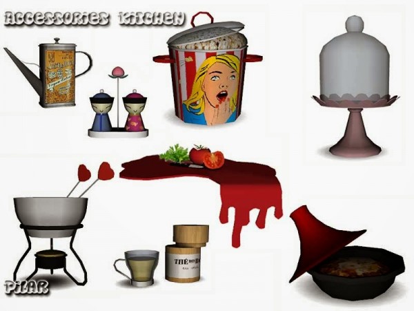  SimControl: Kitchen accesories by Pilar