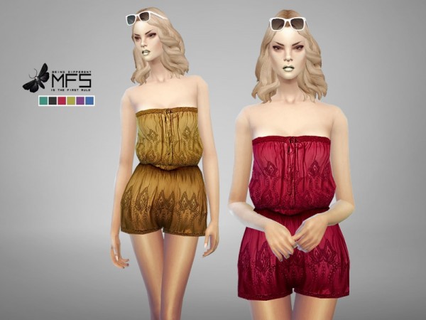  The Sims Resource: Summer Romper by Miss Fortune Sims