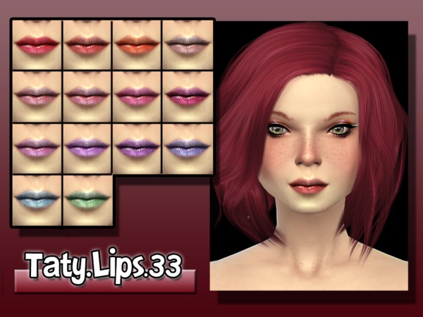  The Sims Resource: Lips 33 by Taty