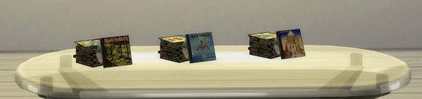  Mod The Sims: Stack of Iron Maiden CDs by ironleo78