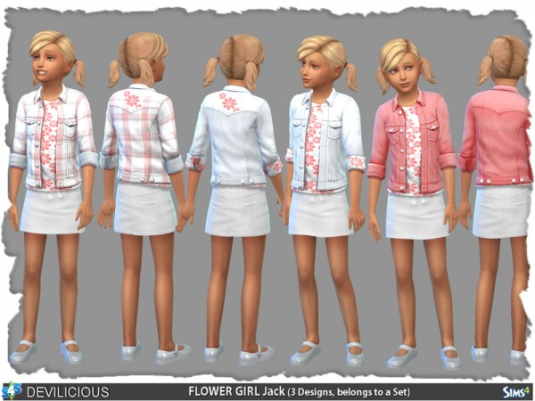  The Sims Resource: Flower Girl Set 6 items by Devilicious
