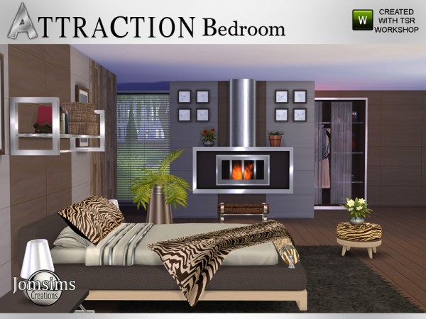  The Sims Resource: Attraction Bedroom by JomSims