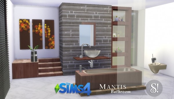  SIMcredible Designs: Mantis bathroom set plus 2 sets of walls and 2 sets of floors