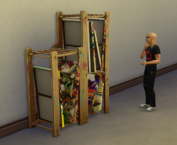  Mod The Sims: Wassily Kandinsky Painting Canvas Storage Rack by ironleo78