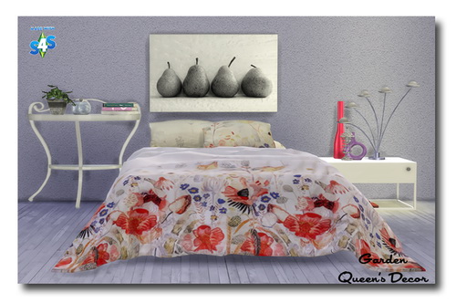  Msteaqueen: Bedspread & Pillow Recolors