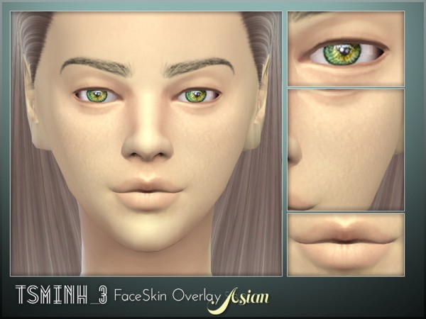  The Sims Resource: FaceSkin Overlay   Asian by tsminh 3