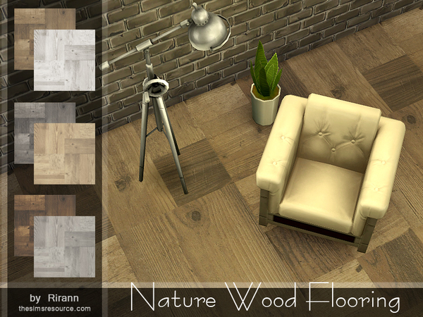  The Sims Resource: Nature Wood Flooring by Rirann