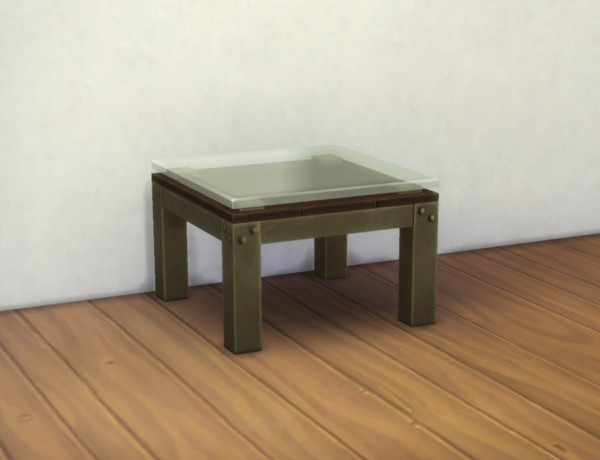  Mod The Sims: Small “Industrial” Coffee Table by plasticbox