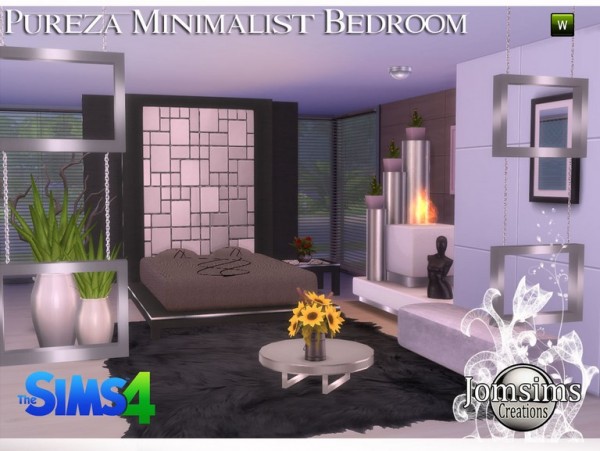 Jom Sims Creations: Pureza minimalist bedroom