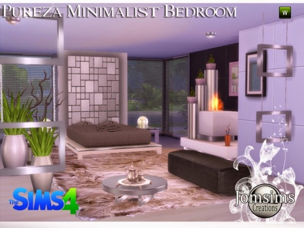 Jom Sims Creations: Pureza minimalist bedroom