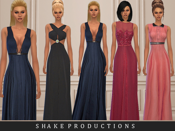  The Sims Resource: SET22 Gown Set by ShakeProductions