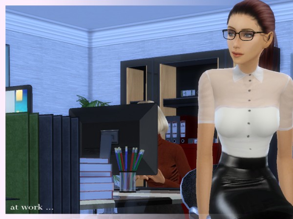  The Sims Resource: White bodysuit blouse by zorgsprivatelife2000